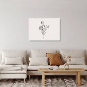 Tablou pe sticlă - Floare de pajiște N⁰1 (70x50 cm)
