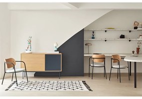 Fotoliu gri în decor de stejar Eclipse - Teulat