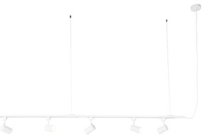 Sistem de șină suspendată modern monofazat cu 5 spoturi albe - Jeana