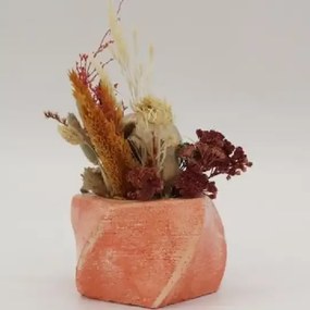 Ghiveci decorativ cu flori artificiale, homs seria A620,17x5.5x9 cm,30350