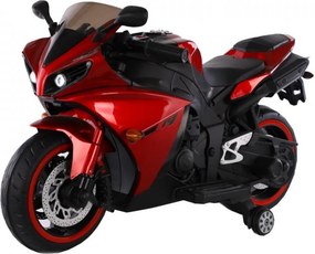 Motocicleta Electrica cu Acumulator Pentru Copii NOVOKIDS™ Aspen Premium Motor, 3-6 ani, max 30 kg, Cu Melodii si Lumini Frontale, MP3 , Roti