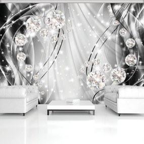 Fototapet - Abstract, diamante și argint (152,5x104 cm)
