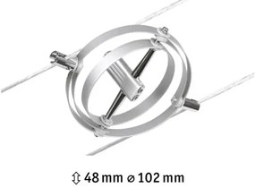 Paulmann 94437 - Spot LED GU5,3/10W CARDAN 12V crom mat satinat