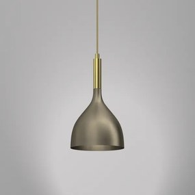 Lustră pe cablu NOAK 1xE27/15W/230V alamă/auriu