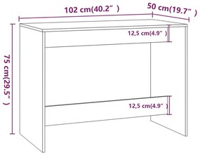 Set mobilier de bucatarie, 3 piese, stejar afumat, PAL Stejar afumat, 1