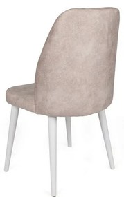 Set de scaune de sufragerie Alfa Cream and White, 2 buc.
