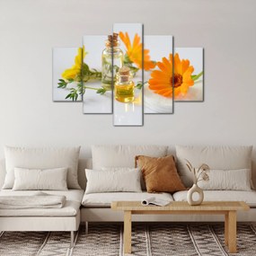 Tablou cu flori portocalii (150x105 cm)