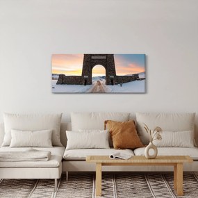 Tablou cu poarta, Yellowstone (120x50 cm)