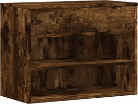 vidaXL Bancă pentru pantofi stejar fumuriu 60x30x45 cm lemn prelucrat