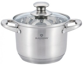 Oala cu capac otel inoxidabil 26 cm Satin Gourmet Line Blaumann BL 3316