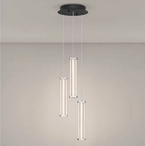 Lustra cu 3 pendule LED 2700K PHEME nickel satinat