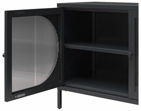 Vitrină neagră din metal 100x64x40 cm Luna – Støraa