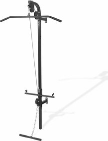 vidaXL Aparat sală de fitness domiciliu, montare pe perete, 2 scripeți