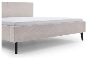 Pat matrimonial bej tapițat fără somieră 180x200 cm Avola – Meise Möbel