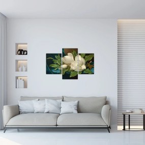 Tablou - Martin Johnson Heade, Giant Magnolias on a Blue Velvet Cloth, reproducere (90x60 cm)