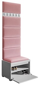 Mobilier pentru hol Kendora 60 (cu 6 buc panouri tapițate Pazara 60x30) (manila 18). 1054018