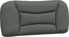 vidaXL Pernă pentru tăblie de pat, Hvar, gri închis, 90 cm, material textil