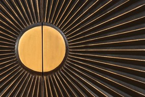 Comoda cu model 3D Solaris 177cm Mango negru/ auriu