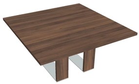 Masă de conferință Verno+ S 150 x 150 cm, nuc / maro