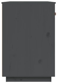 Birou, gri, 95x50x75 cm, lemn masiv de pin Gri