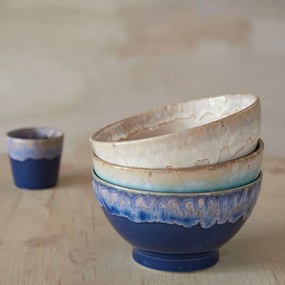 Boluri albe 4 buc. din gresie ø 15 cm Latte – Costa Nova