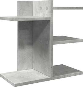 vidaXL Organizator birou, gri beton, 42x21,5x42 cm lemn prelucrat