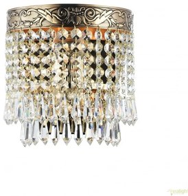 Aplica de perete cristal design elegant Palace auriu MYDIA890-WL-01-G