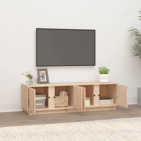 Comoda TV, 140x40x40 cm, lemn masiv de pin