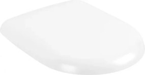Capac WC, Villeroy&amp;Boch Antao, cu inchidere lenta, Stone White, 8M67S1RW