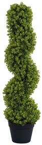 HOMCOM Plantă Artificială Eucalipt Spiralat cu Ghiveci Inclus Rezistent la Raze UV, Ø17,5x90 cm, Verde | Aosom Romania