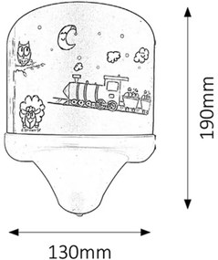 Rabalux 4569 - Lampă copii SHEPHERD E14/7W