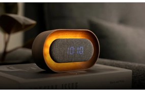 Ceas deșteptător digital Lumos Walnut – Gingko