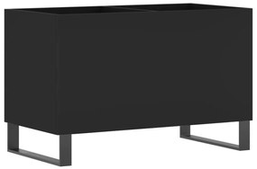 831733 vidaXL Dulap pentru discuri, negru, 74,5x38x48 cm, lemn prelucrat