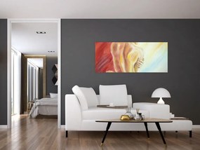 Tablou - Imaginea unei femei care se odihnește, pictură în ulei (120x50 cm)