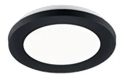 Plafoniera neagră 17 cm inclusiv LED cu 3 trepte de reglare a luminozității IP44 - Lope