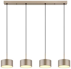 Lustra cu 4 Pendule LED sampanie negru RAYMOND
