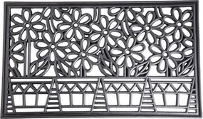Preș din cauciuc FLORI ÎN GHIVECI 45 x 75 cm