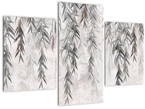 Tablou - Crenguțe de salcie, tencuiala gri (90x60 cm)