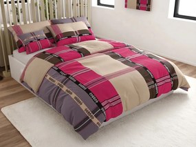 Lenjerie de pat din polibumbac DANIELA POLY roz Dimensiune lenjerie de pat: 70 x 90 cm | 140 x 200 cm