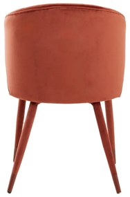 Set de scaune de sufragerie roșu deschis 2 buc. tapițat Kosaka – Light &amp; Living