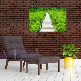 Tablou - poteca din lemn (90x60 cm)