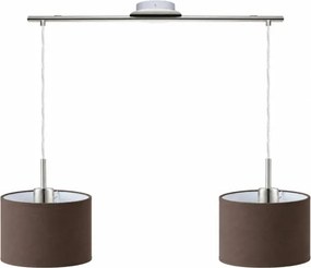 Eglo - lustra LED cu cablu TUNJA 2xE27/60W/230V crom mat/maro