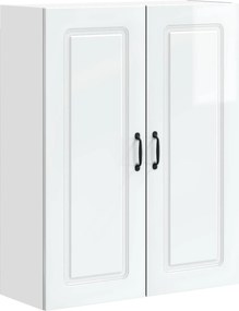 vidaXL Dulap de bucătărie Kalmar Alb lucios 80 x 31 x 100 cm