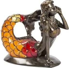 Lampa de masa Tiffany Mermaid h 19 cm