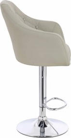 HR831W Scaun Culoare in Piele Ecologica Premium Soft cu Bază Cromata