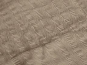Lenjerie de pat creponata DENYX maro deschis Dimensiune lenjerie de pat: 70 x 90 cm | 140 x 200 cm