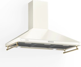 Klarstein Victoria 90, hotă extractoare, 90 cm, design retro, 644,5 m³ / h, 2 lumini LED