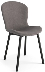 MAZZONI EXPORT FIORA Gri deschis Taupe (material Basel 34) - SCAUN MODERN TAPIȚAT PENTRU SALON/SUFRAGERIE LOFT