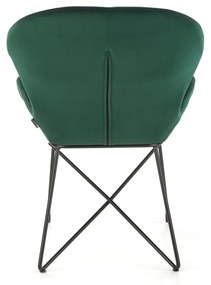 Scaun K458 catifea Verde – H82 cm
