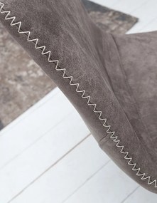 Set de 4 scaune industrial retro ideale bucatarii, birouri sau sali de conferinta, Amsterdam taupe A-38366 VC